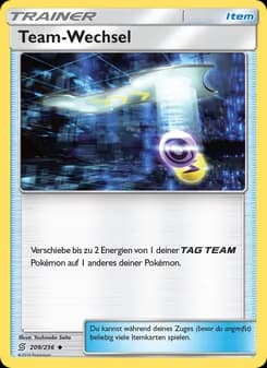 Team-Wechsel card in German