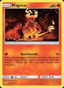 Magmar card in German