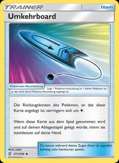 Umkehrboard card in German