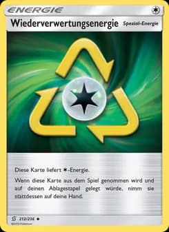 Wiederverwertungsenergie card in German