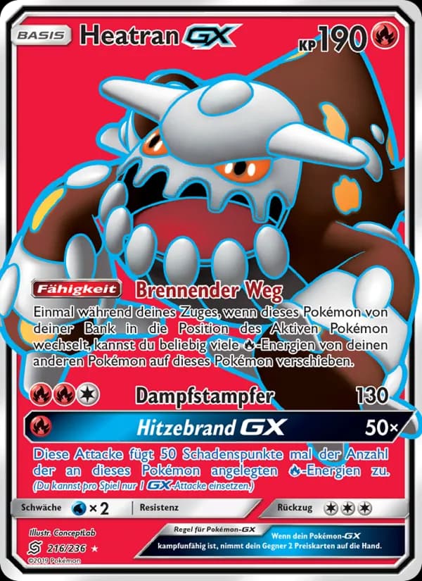 Heatran GX card in German