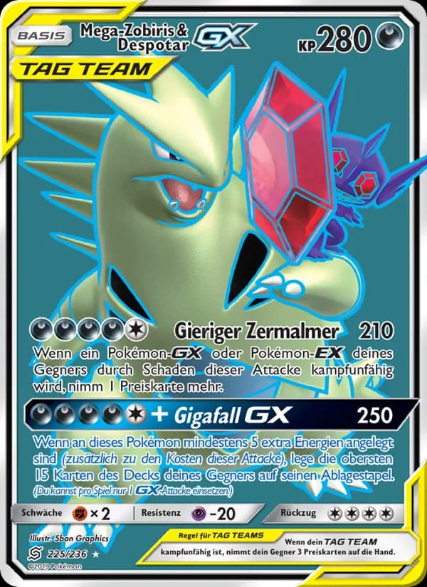Mega-Zobiris & Despotar GX card in German