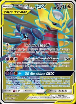 Knakrack & Giratina GX card in German