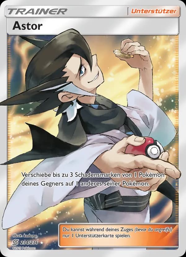 Astor card in German