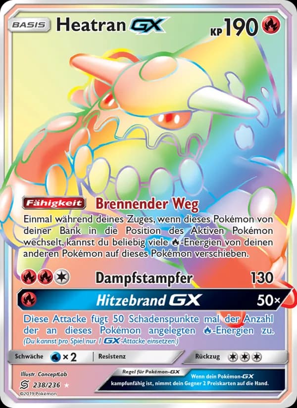 Heatran GX card in German