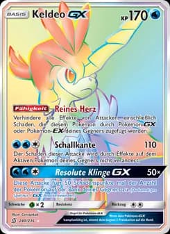 Keldeo GX card in German
