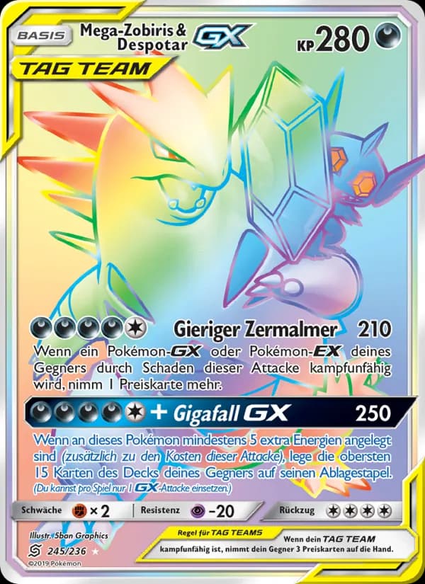 Mega-Zobiris & Despotar GX card in German