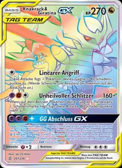 Knakrack & Giratina GX card in German