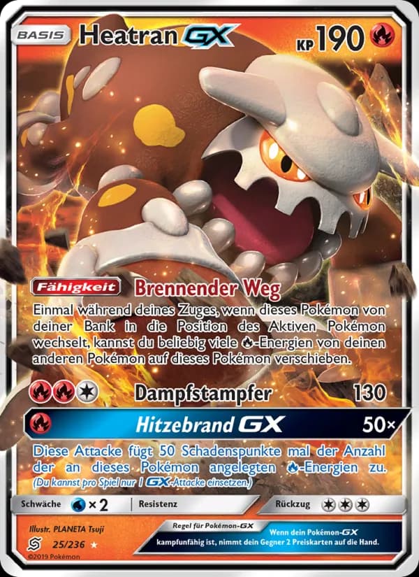Heatran GX card in German