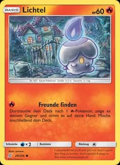 Lichtel card in German