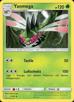 Yanmega card in German