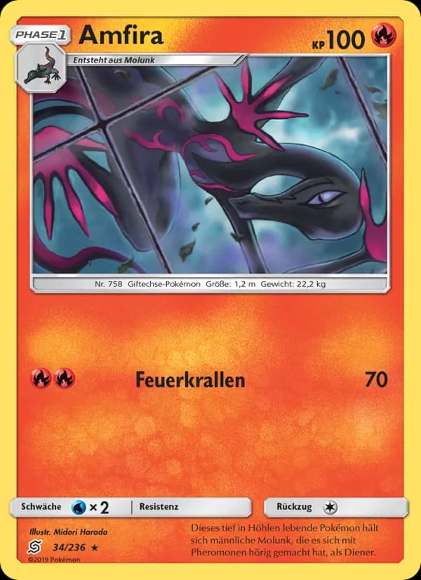 Amfira card in German