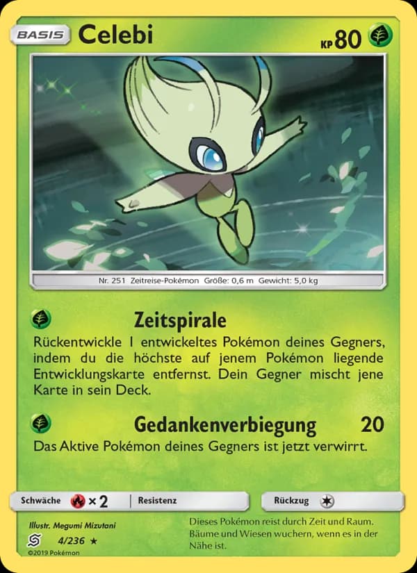Celebi card in German