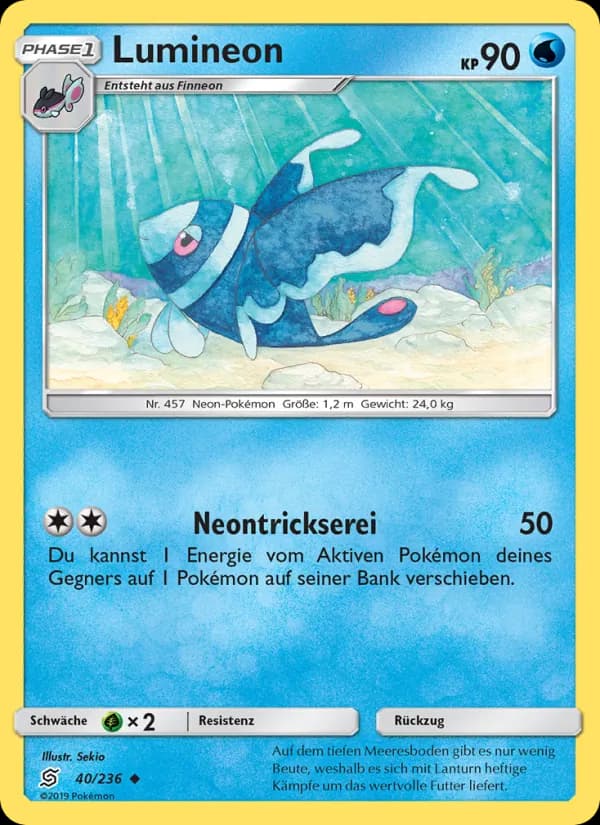 Lumineon card in German