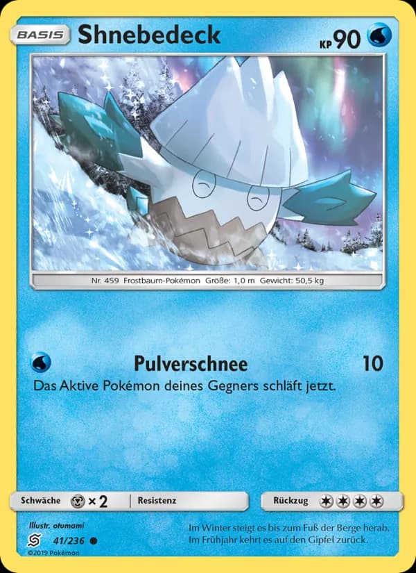 Shnebedeck card in German