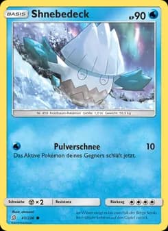 Shnebedeck card in German