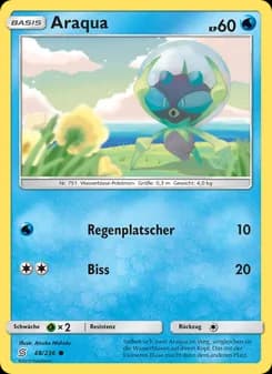 Araqua card in German