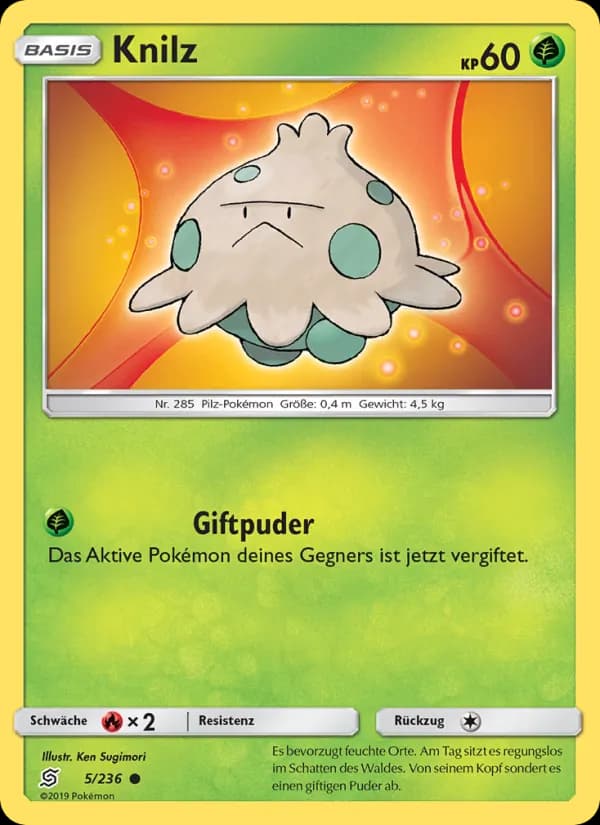 Knilz card in German