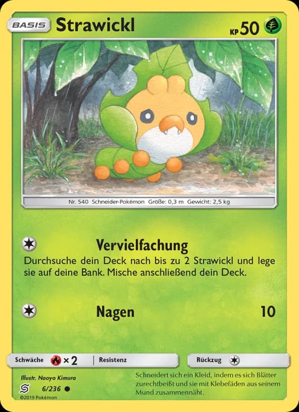 Strawickl card in German