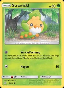 Strawickl card in German