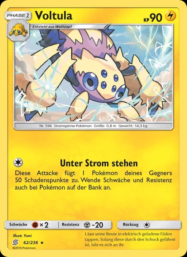 Voltula card in German
