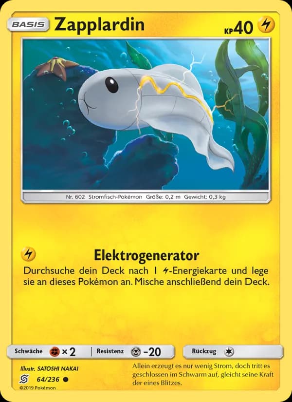 Zapplardin card in German