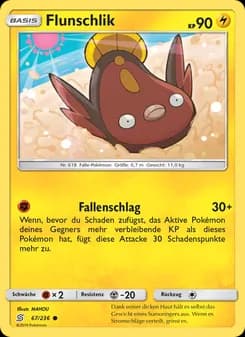Flunschlik card in German
