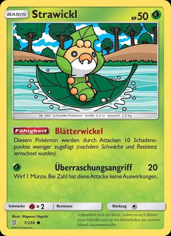 Strawickl card in German