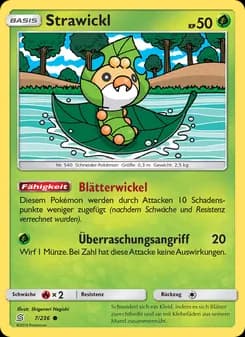 Strawickl card in German
