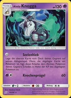 Alola-Knogga card in German