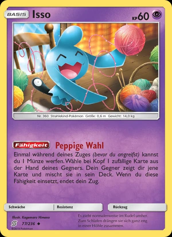 Isso card in German
