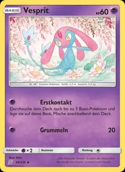 Vesprit card in German