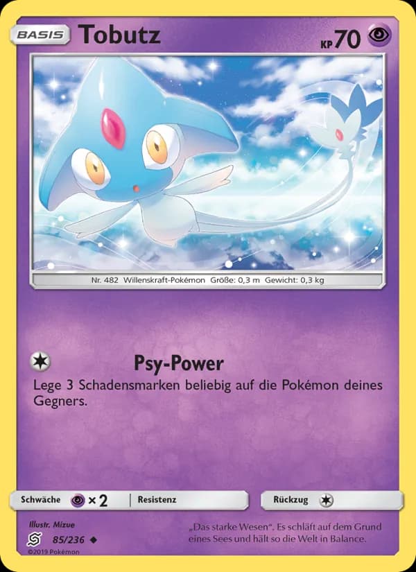 Tobutz card in German