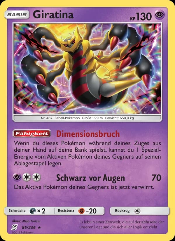 Giratina card in German