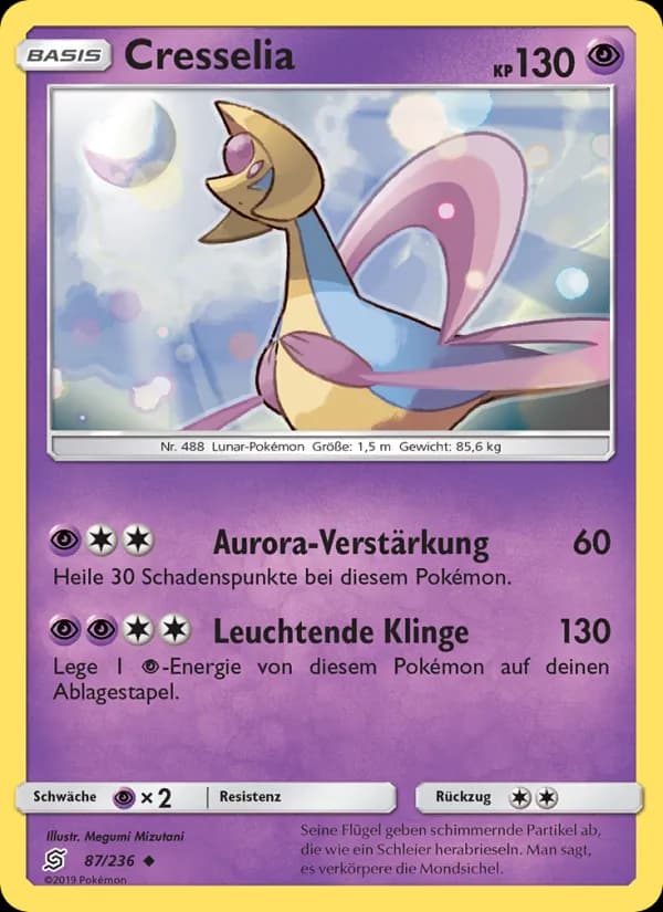 Cresselia card in German