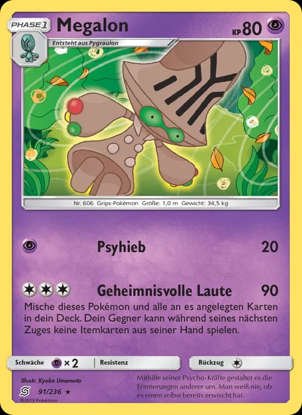 Megalon card in German