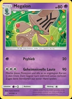 Megalon card in German