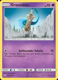 Gramokles card in German