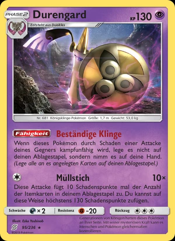 Durengard card in German