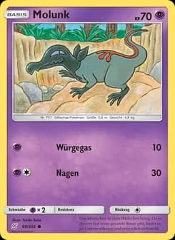Molunk card in German