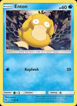 Enton card in German
