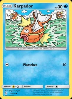 Karpador card in German