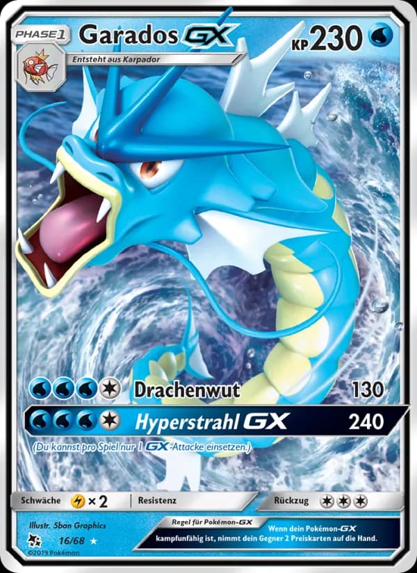 Garados-GX card in German