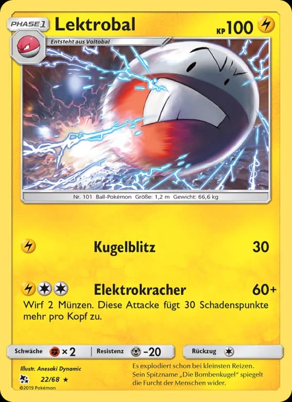 Lektrobal card in German
