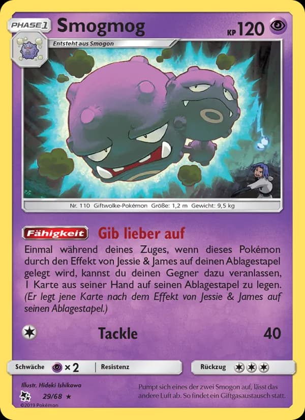 Smogmog card in German