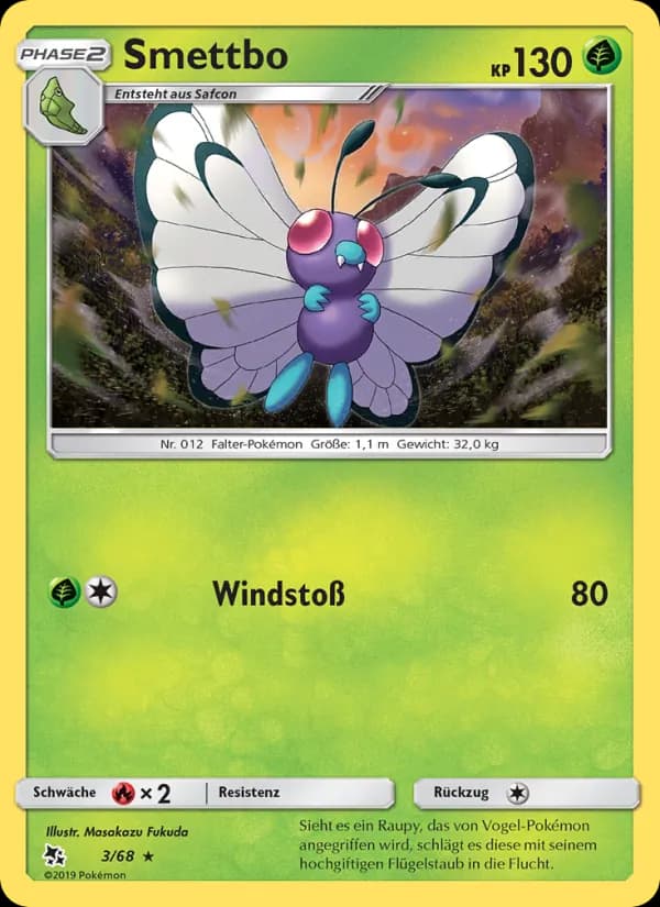 Smettbo card in German