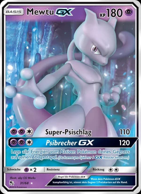 Mewtu-GX card in German