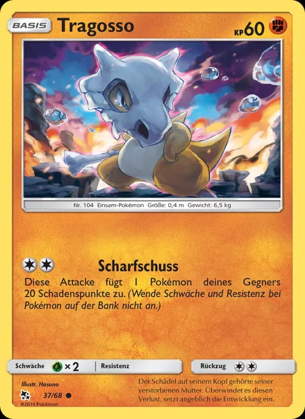 Tragosso card in German