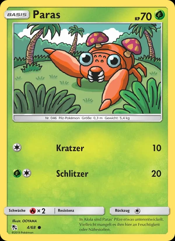 Paras card in German