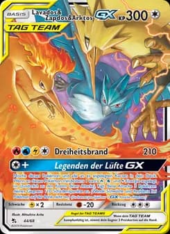 Lavados & Zapdos & Arktos-GX card in German